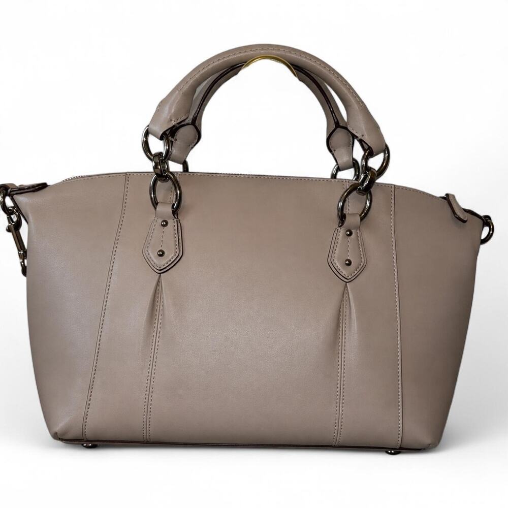 Coach Colette Leather Satchel light taupe excellent condition - Picture 2 of 8